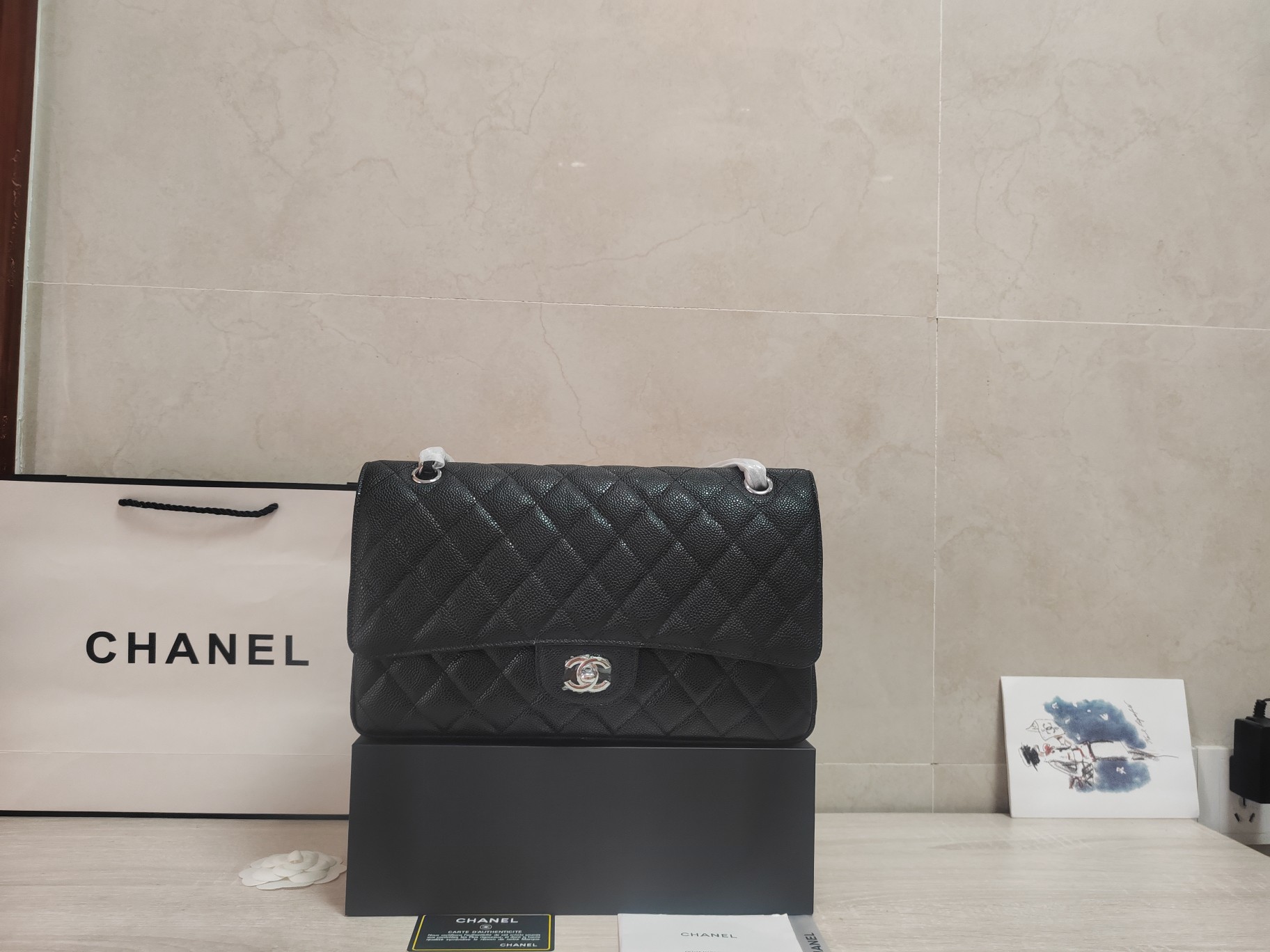 CHANEL  Size: 30*19*10cm.