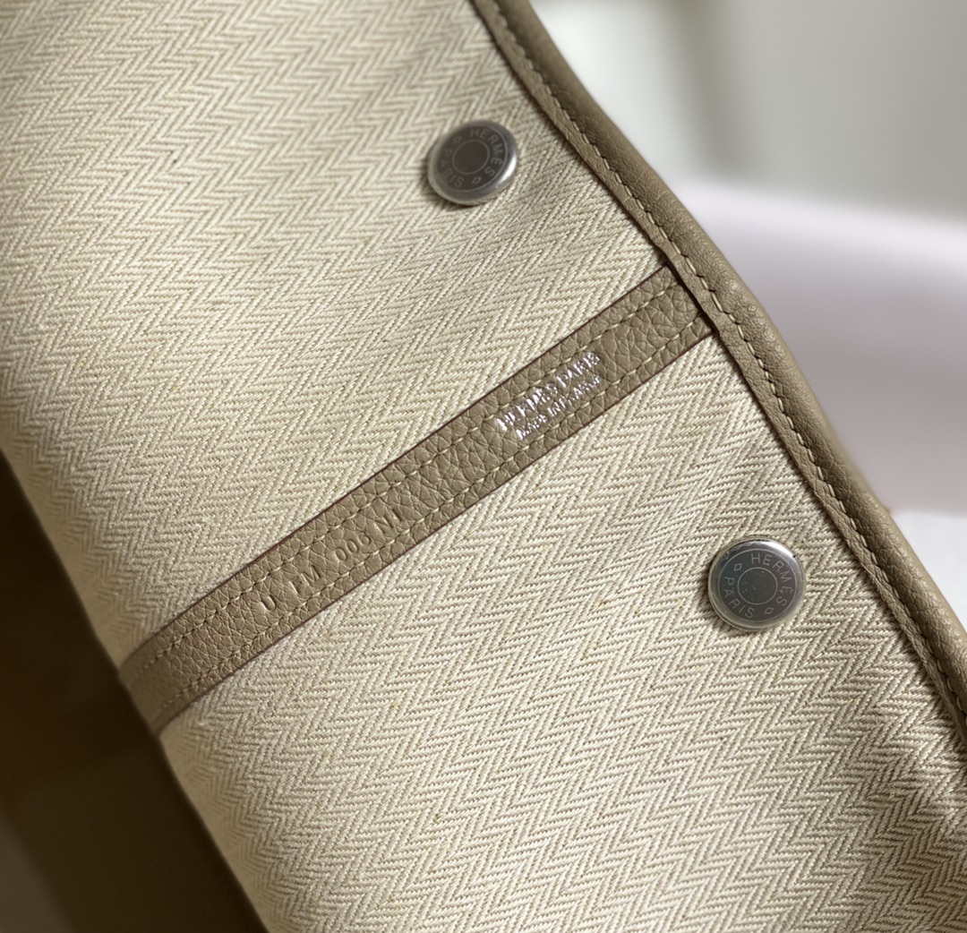 Replica Hermes Light Gray Togo Medium Garden Party 36cm Bag H239056