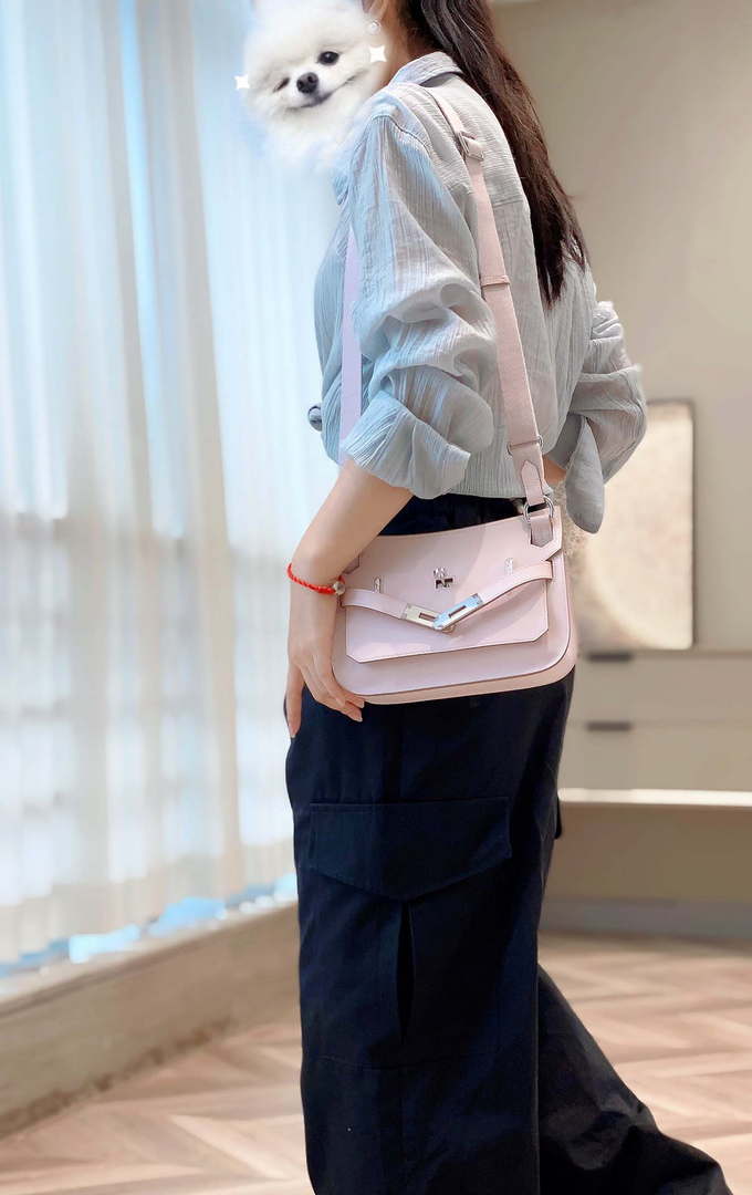 Replica Hermes 316413 Jyspiere Leather Hermes bags Pink H900916