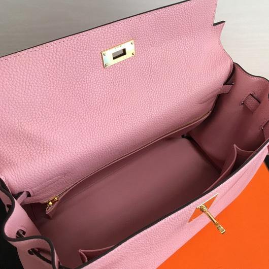 Replica Hermes Kelly Danse 20306 Designer Tote Shoulder Strap Bag Pink