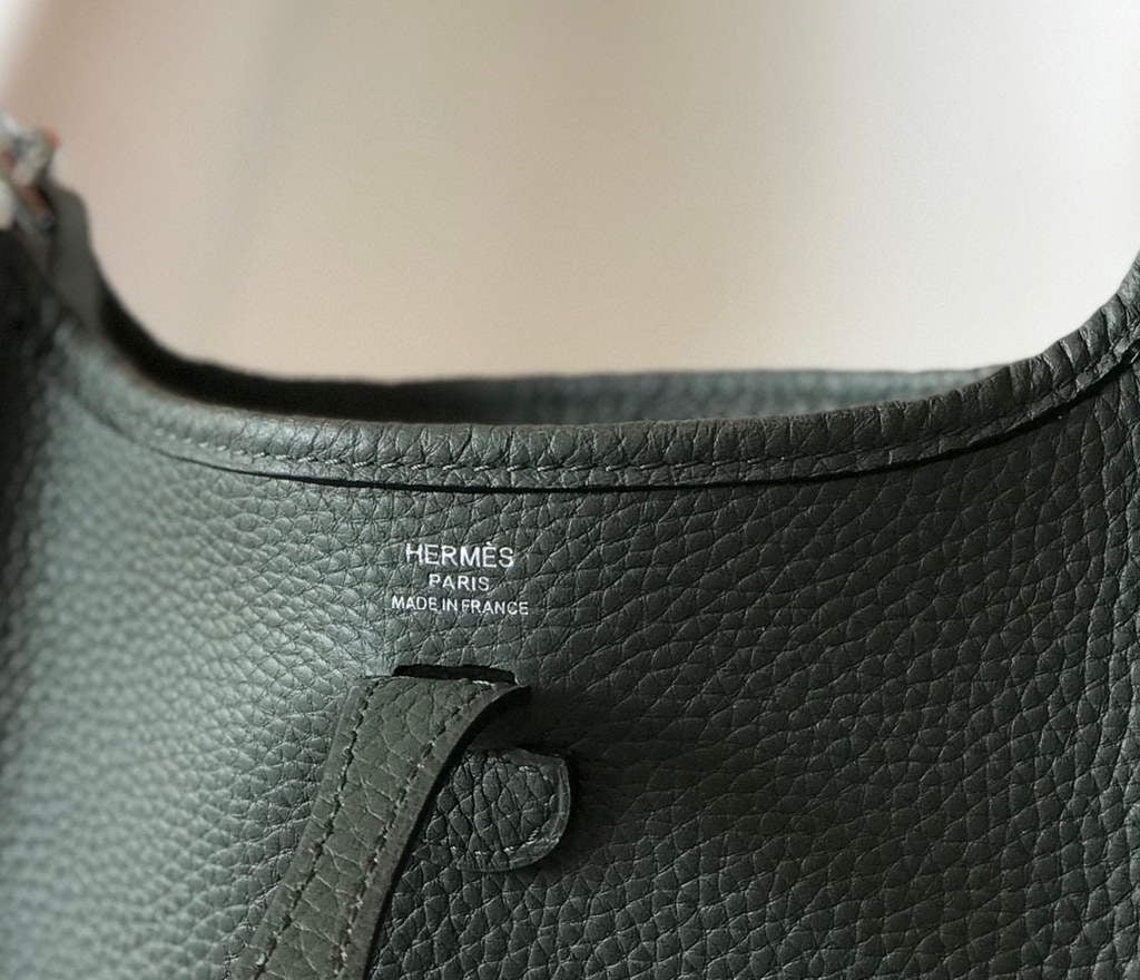 Replica Hermes Evelyne Bag Designer Hermes Mini Crossbody Real Bag 20433 Avocado Green