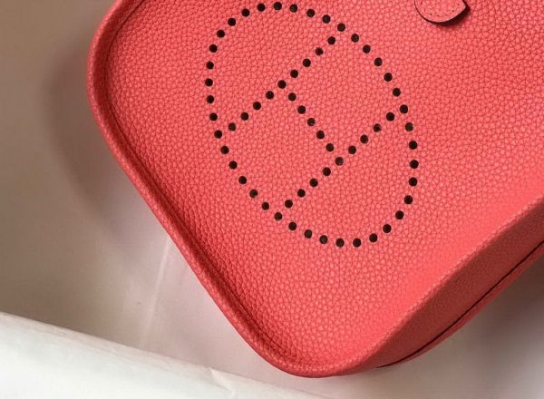 Replica Hermes Evelyne Bag Designer Hermes Mini Crossbody Bag 20397 Gold Buckle Red