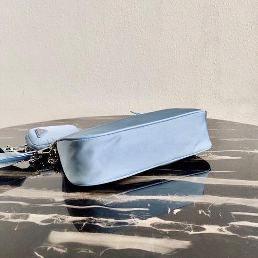Replica Prada 1BH204 Prada Re-Edition 2005 Nylon Bag Light Blue
