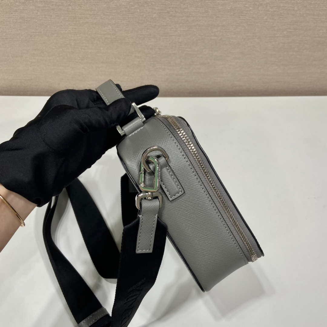 Replica Prada 2VH069 Brique Saffiano leather bag Gray