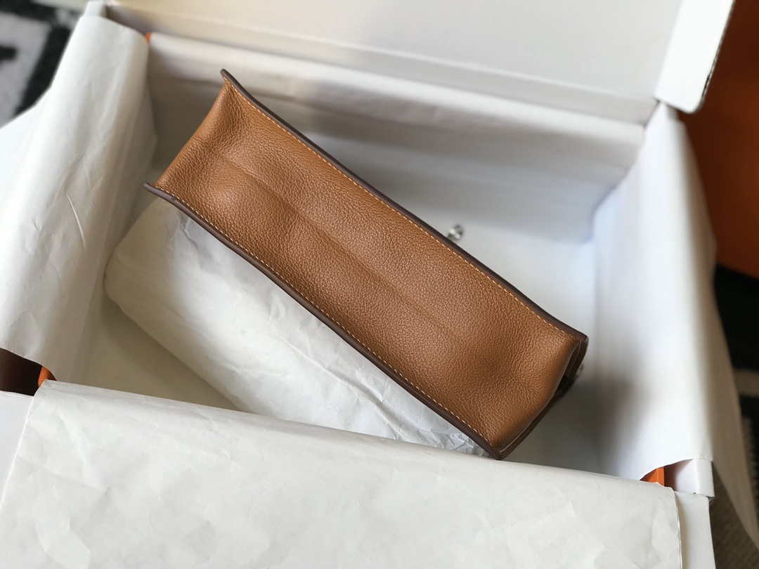 Replica Hermes Kelly Danse 22cm Leather Bag 20353 Tan