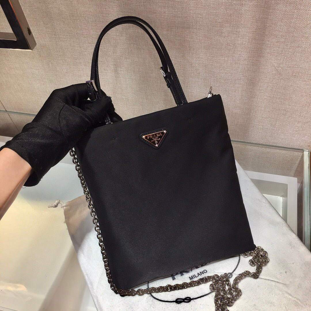 Replica Prada 1BA252 Nylon Handbag Black