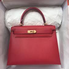 Replica Hermes Kelly Bag Hermes 19CM Epsom Shoulder Mini Bag Red 20465