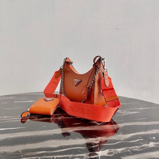 Replica Prada 1BH204 Prada Re-Edition 2005 Saffiano leather Bag in Orange