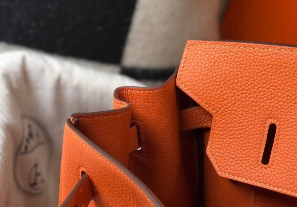Replica Hermes Birkin Designer Tote Bag Togo Leather 28342 Orange