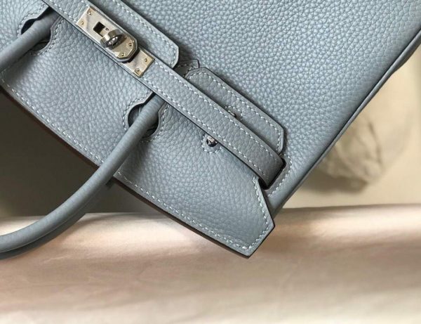 Replica Hermes Birkin Designer Tote Bag Togo Leather 28335 Light Blue