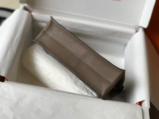 Replica Hermes Kelly Danse 22cm Leather Bag 20352 Brown