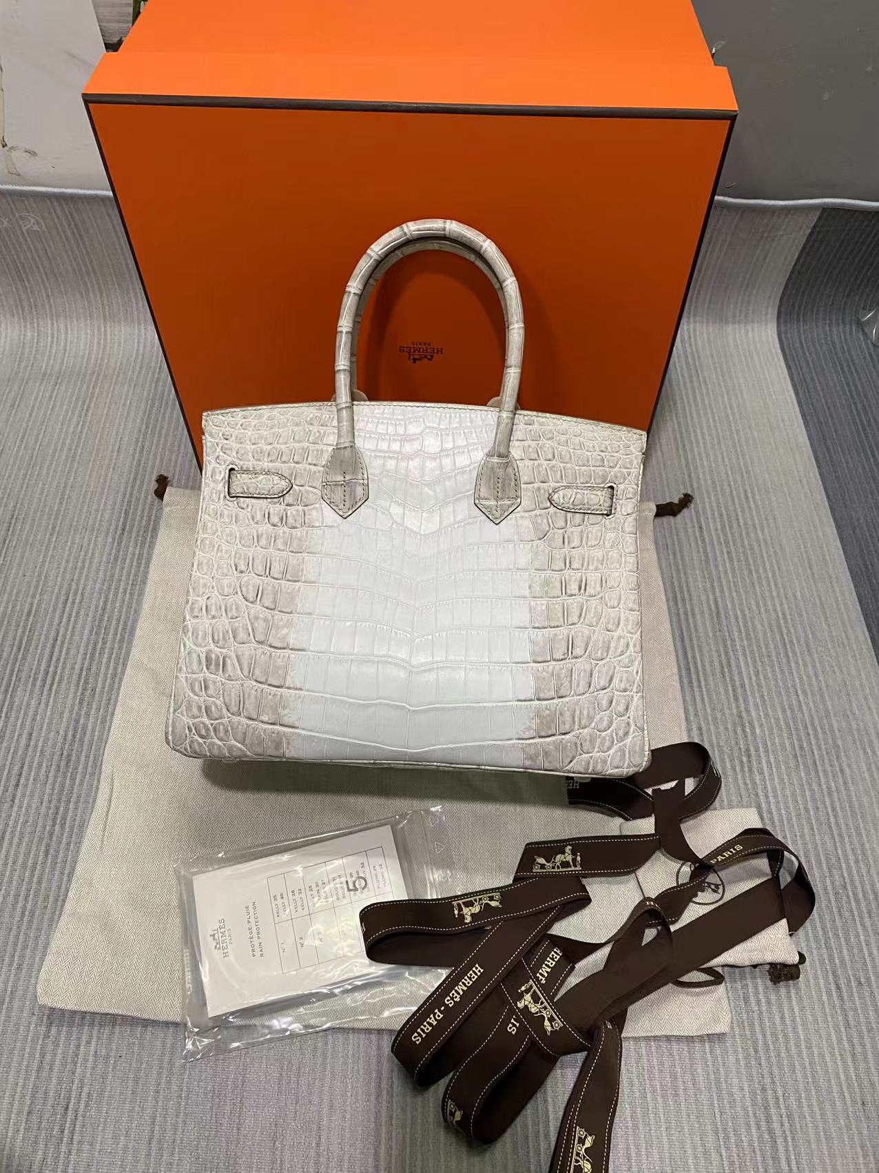 Replica Hermes Birkin Designer Tote Bag Himalaya Crocodile Leather H99820