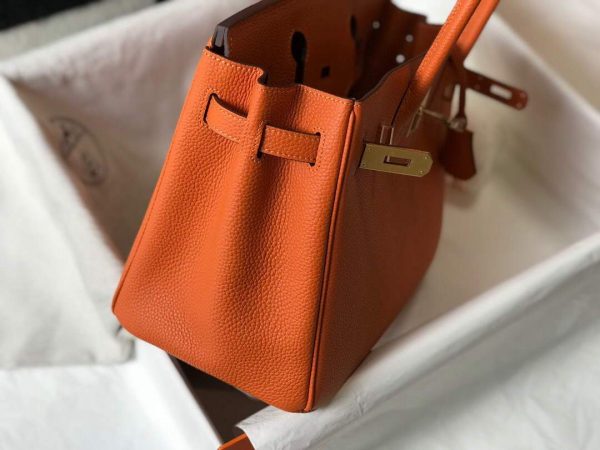 Replica Hermes Birkin Designer Tote Bag Togo Leather 28342 Orange