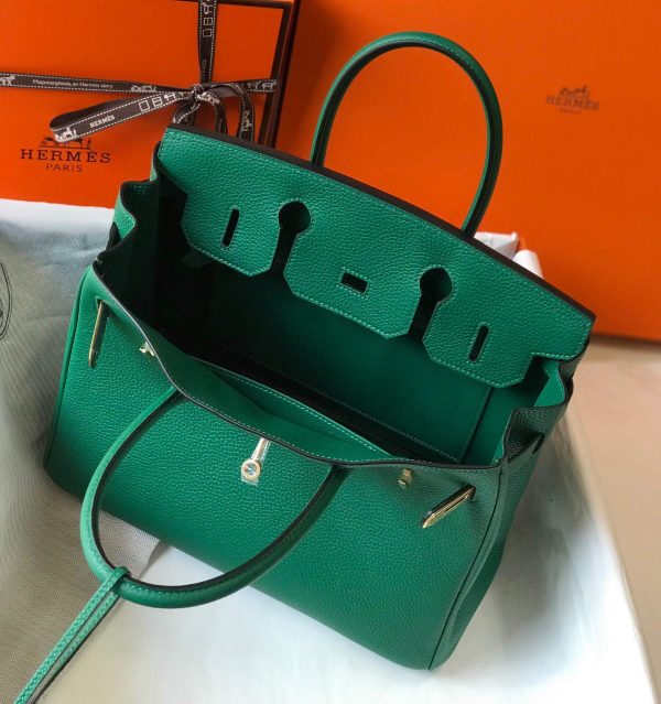 Replica Hermes Birkin Designer Tote Bag Togo Leather 28339 Green