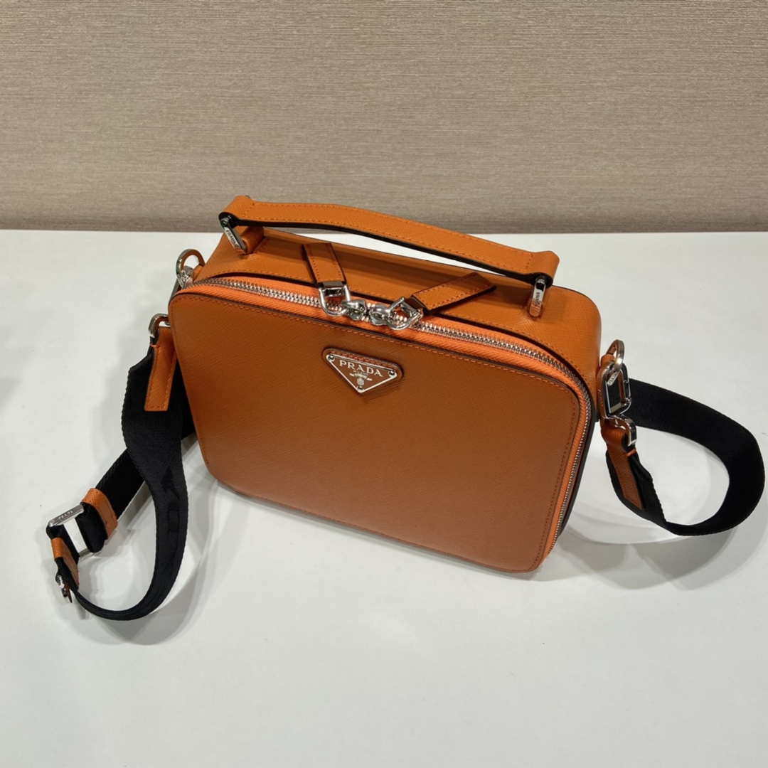 Replica Prada 2VH069 Brique Saffiano leather bag Orange