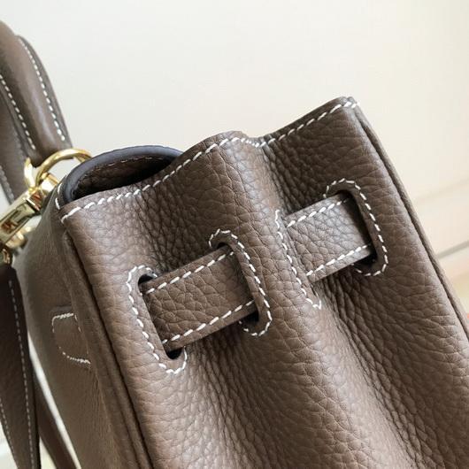 Replica Hermes Kelly Danse 20317 Designer Tote Shoulder Strap Bag Dark Gray