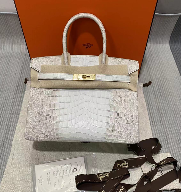 Replica Hermes Birkin Designer Tote Bag Himalaya Crocodile Leather H99820