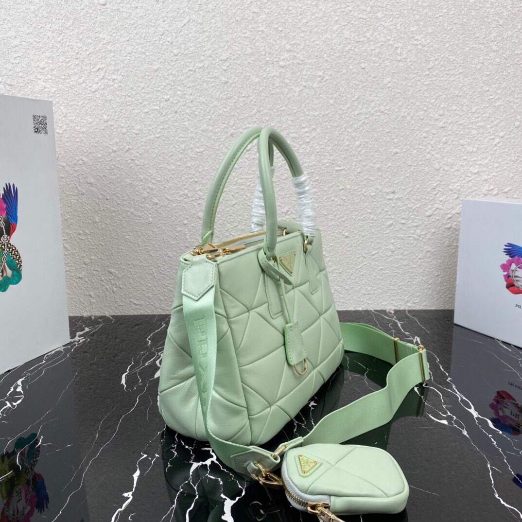 Replica Prada Small Prada Galleria Saffiano Leather bag 1BA863 Green