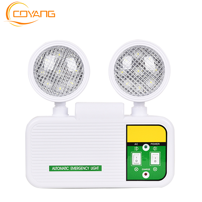 Emergency Lights Emergency exit lighting Double headlight with battery Applicable to public places such as schools, libraries, shopping malls, etc.