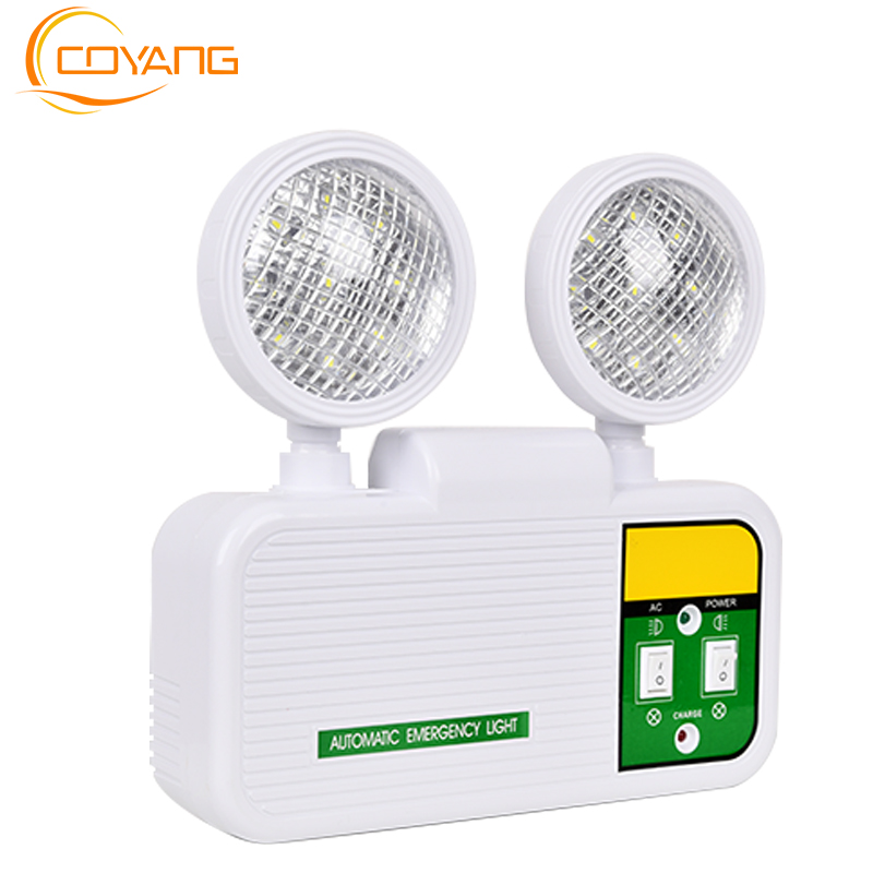 Emergency Lights Emergency exit lighting Double headlight with battery Applicable to public places such as schools, libraries, shopping malls, etc.
