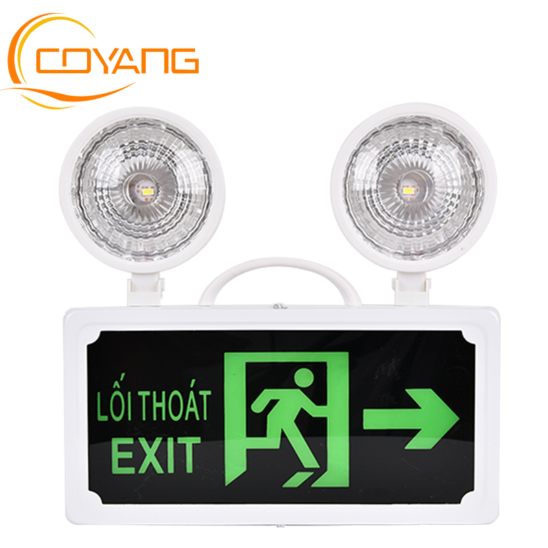 Emergency exit sign lights Lối thoát Exit signs and emergency lighting 4 directions