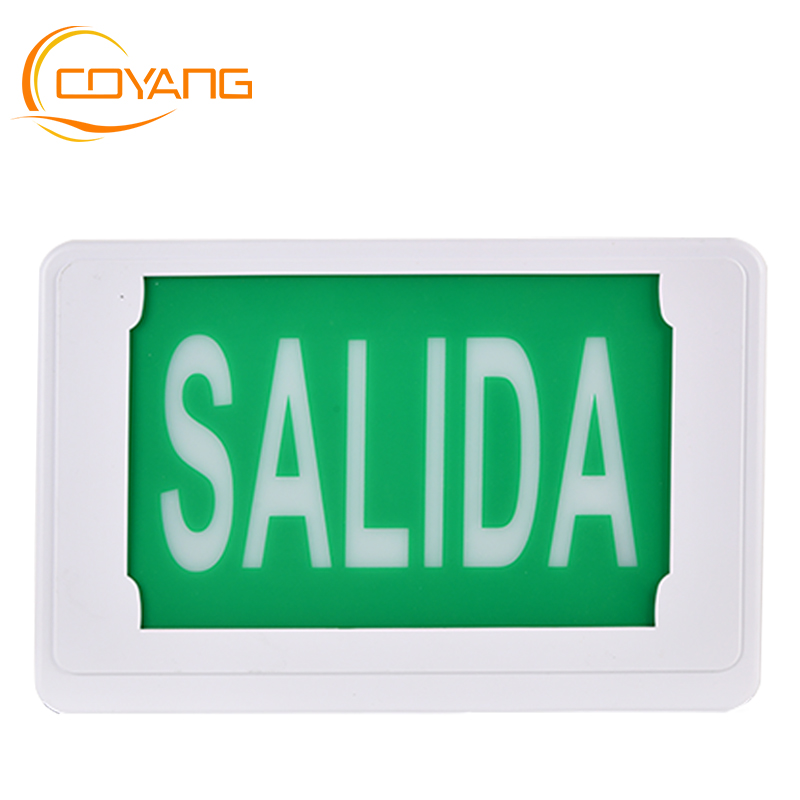Exit Lights Emergency exit Signage SALIDA fire control Escape route signs