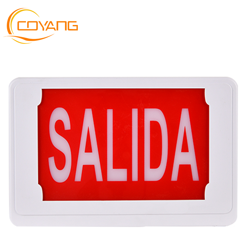 Exit Lights Emergency exit Signage SALIDA fire control Escape route signs