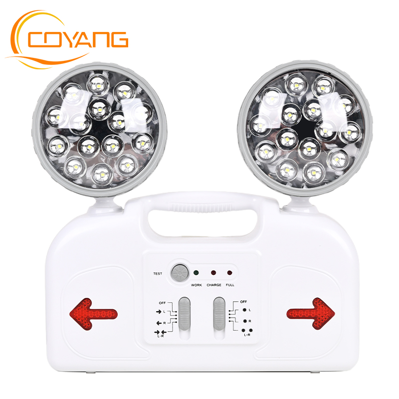 Emergency Lights Fire Fighting LED dual headlights Wall mounted fire lighting