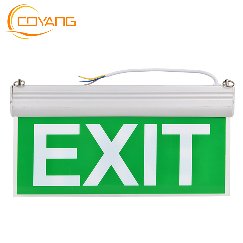 Emergency exit Fire Fighting Signage Emergency indicator light Double-sided hanging tag