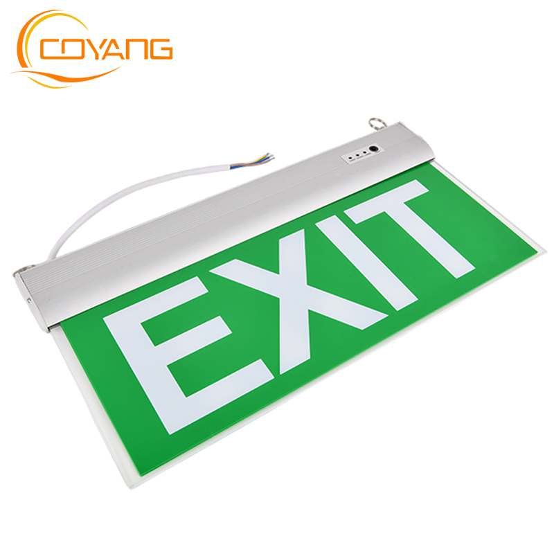 Emergency exit Fire Fighting Signage Emergency indicator light Double-sided hanging tag