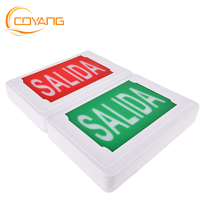 Exit Lights Emergency exit Signage SALIDA fire control Escape route signs