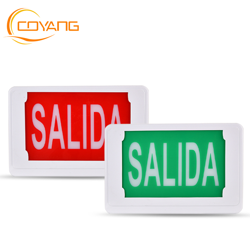 Exit Lights Emergency exit Signage SALIDA fire control Escape route signs