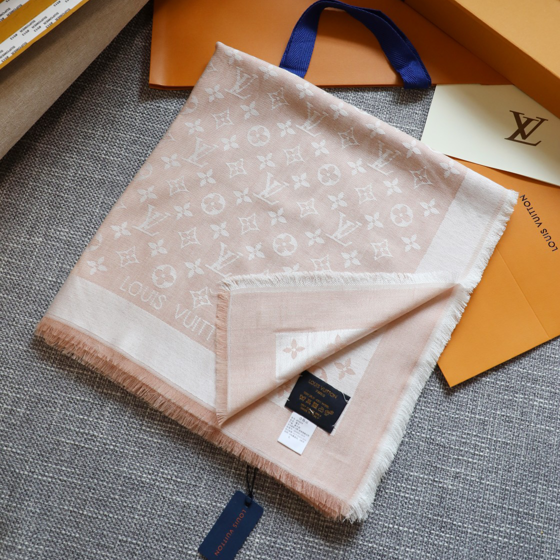 LV- Wool Square Scarf