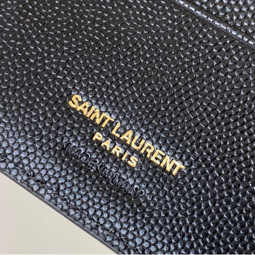YSL-Caviar and Calf Leather Wallet