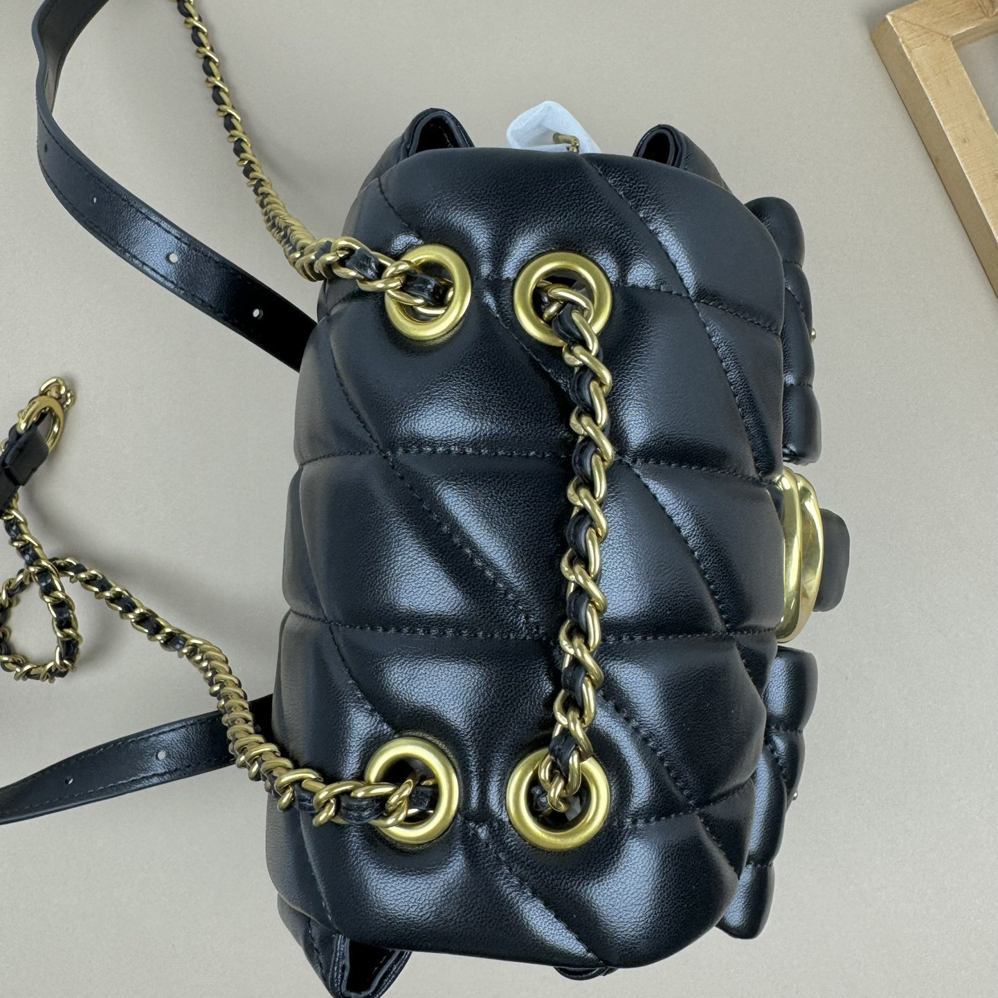 Coach-Tabby sheepskin backpack bag