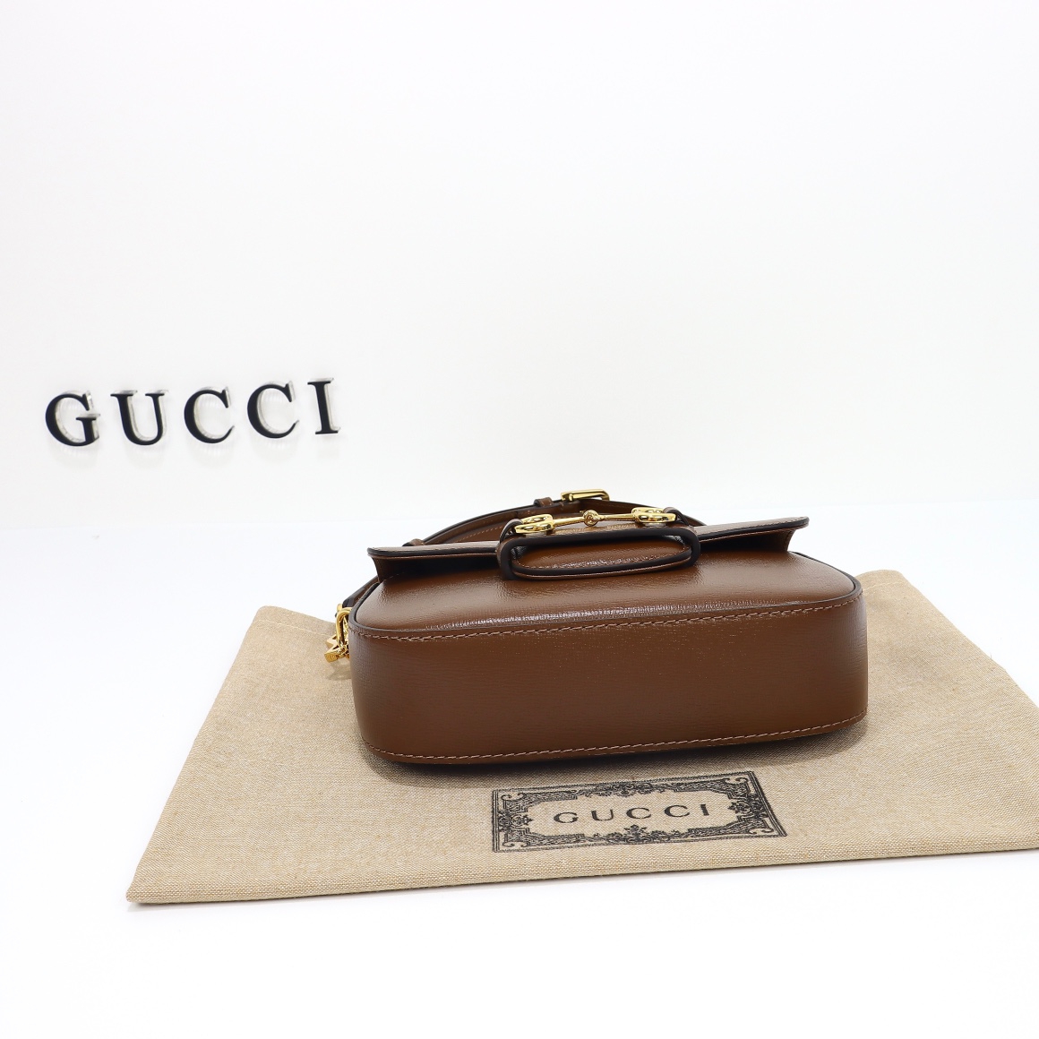Gucci-1955 Horsebit Bag with Buckle and Saddle