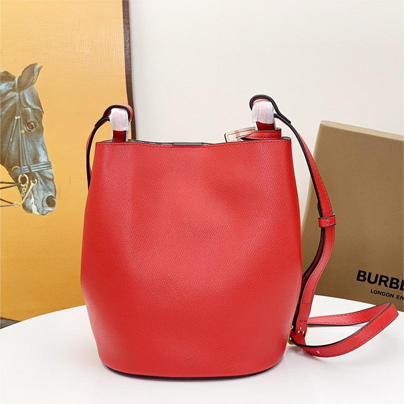 Burberry-Classic Haymarket plaid slanted back bucket bag