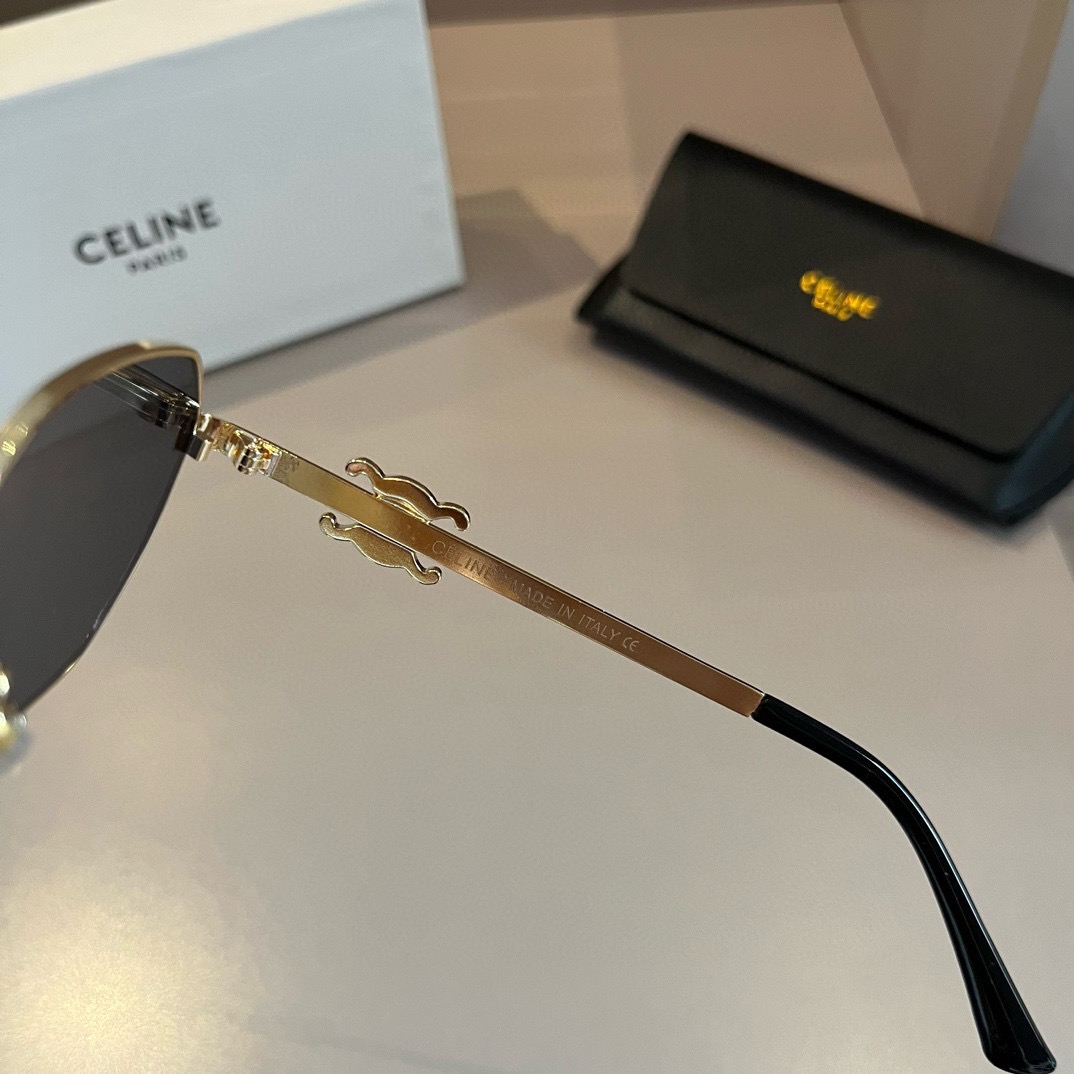 Celine-Retro Arc de Triomphe Small Round Frame Sunglasses