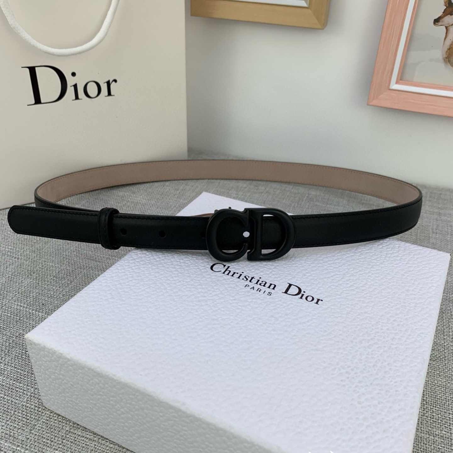 DIOR - LOGO Cowhide Belt