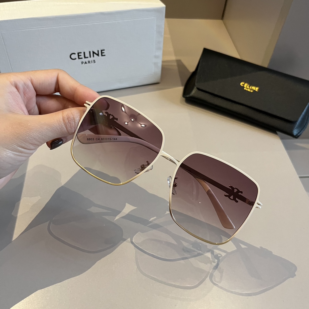 Celine-Large Box Elegant Style Women's Sunglasses