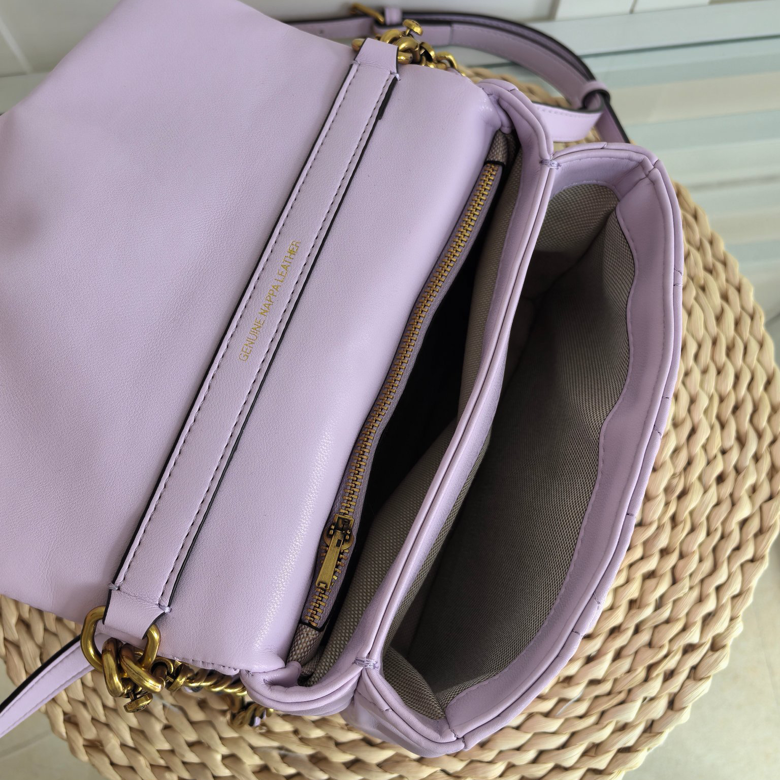 Coach-Times Square diamond patterned crossbody bag