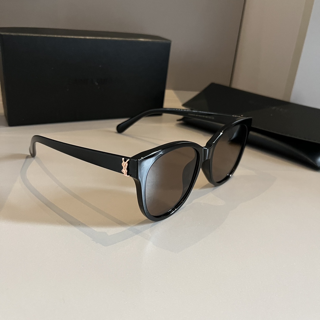 YSL-Women's Round Frame Sunglasses
