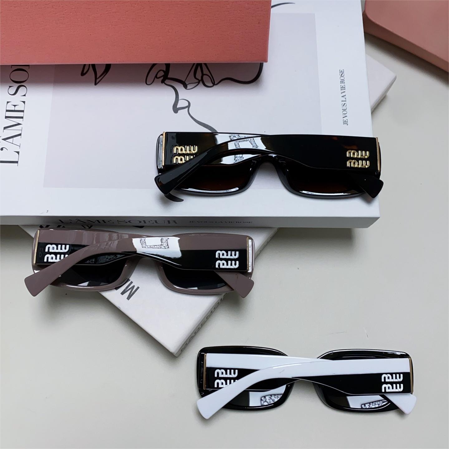 MiuMiu-2024 New Sunglasses Rectangular Women's Fashion Sunglasses
