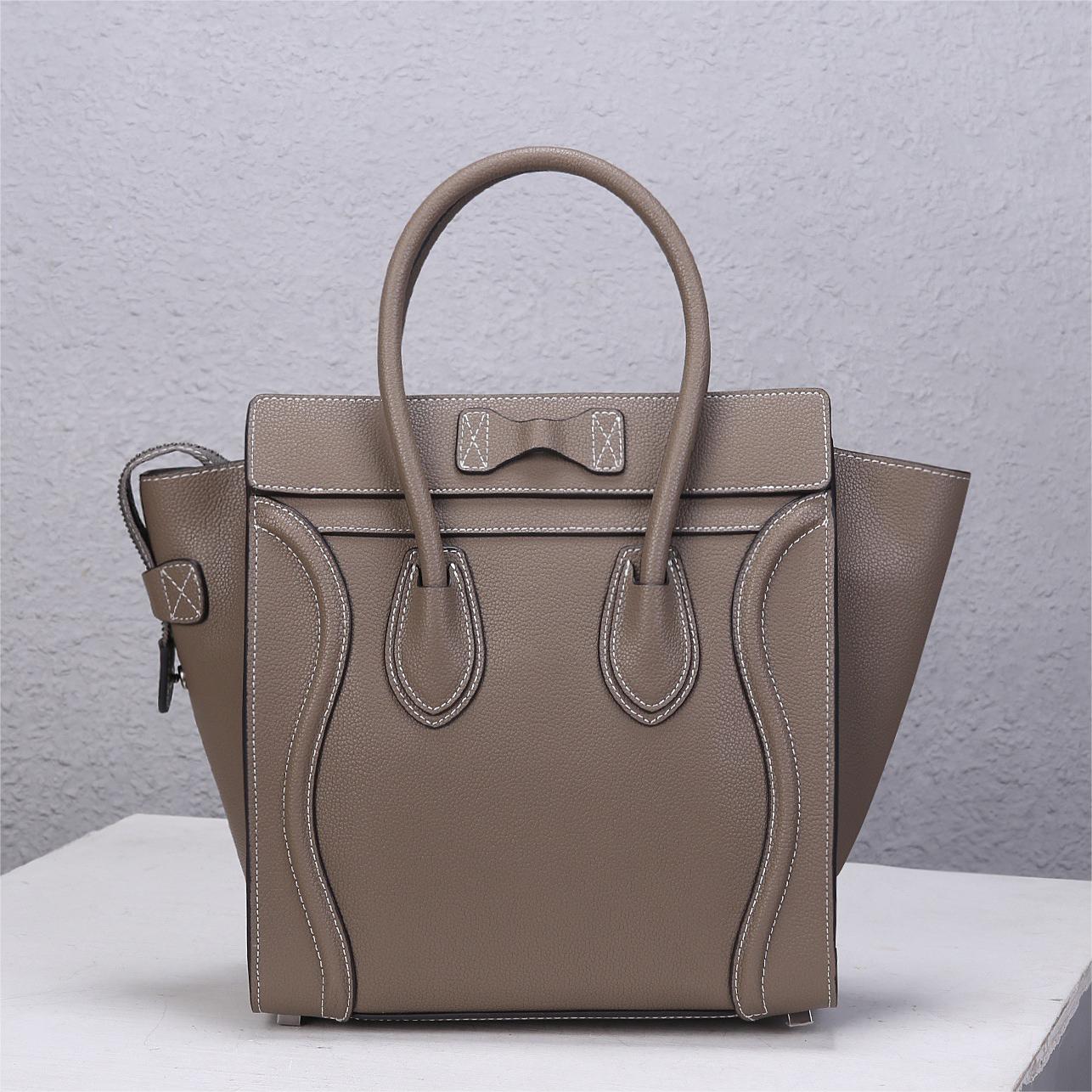 Celine-Diamond patterned smiley face bag