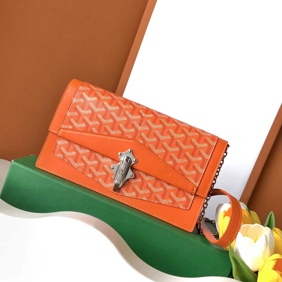 GOYARD - Duchess Marie-Caroline Canvas and Calfskin Shoulder and Crossbody Bag