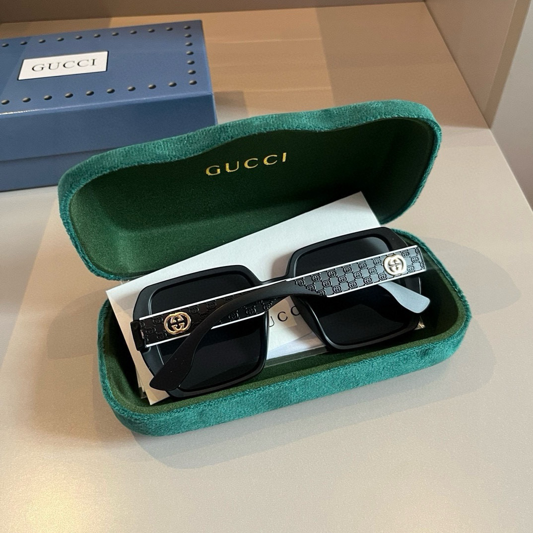 Gucci-unisex small box design sunglasses with a sense of design