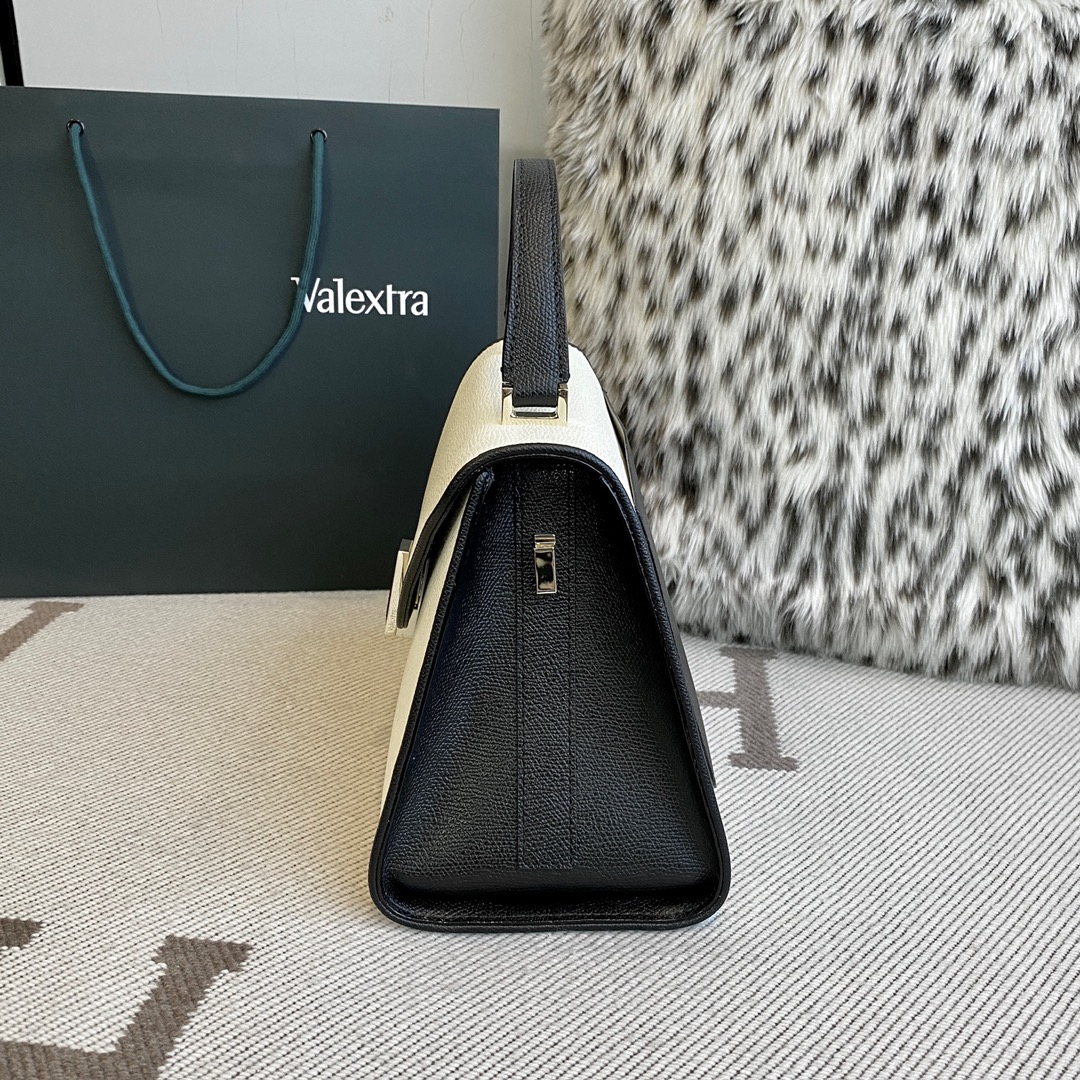 Valextra-Medium Iside Chiaroscuro Top Handle Bag