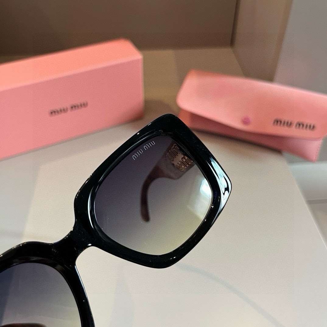 MiuMiu-2024 high-end round frame women's sunglasses