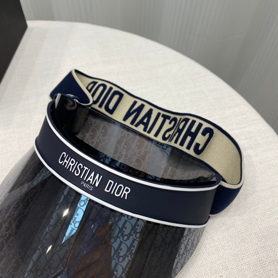 DIOR-Logo Printed Resin Mirror Sunscreen Hat