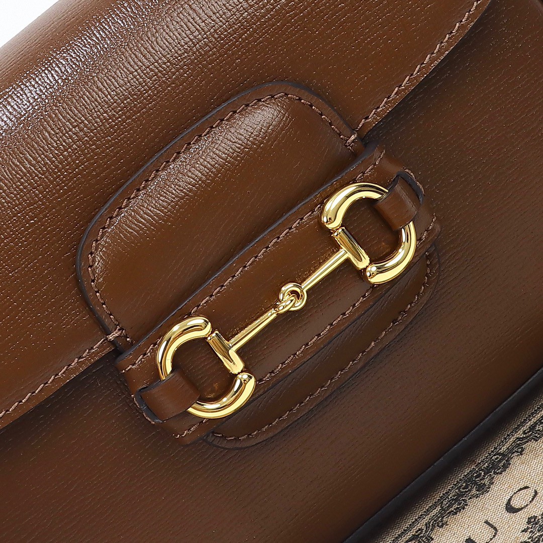 Gucci-1955 Horsebit Bag with Buckle and Saddle